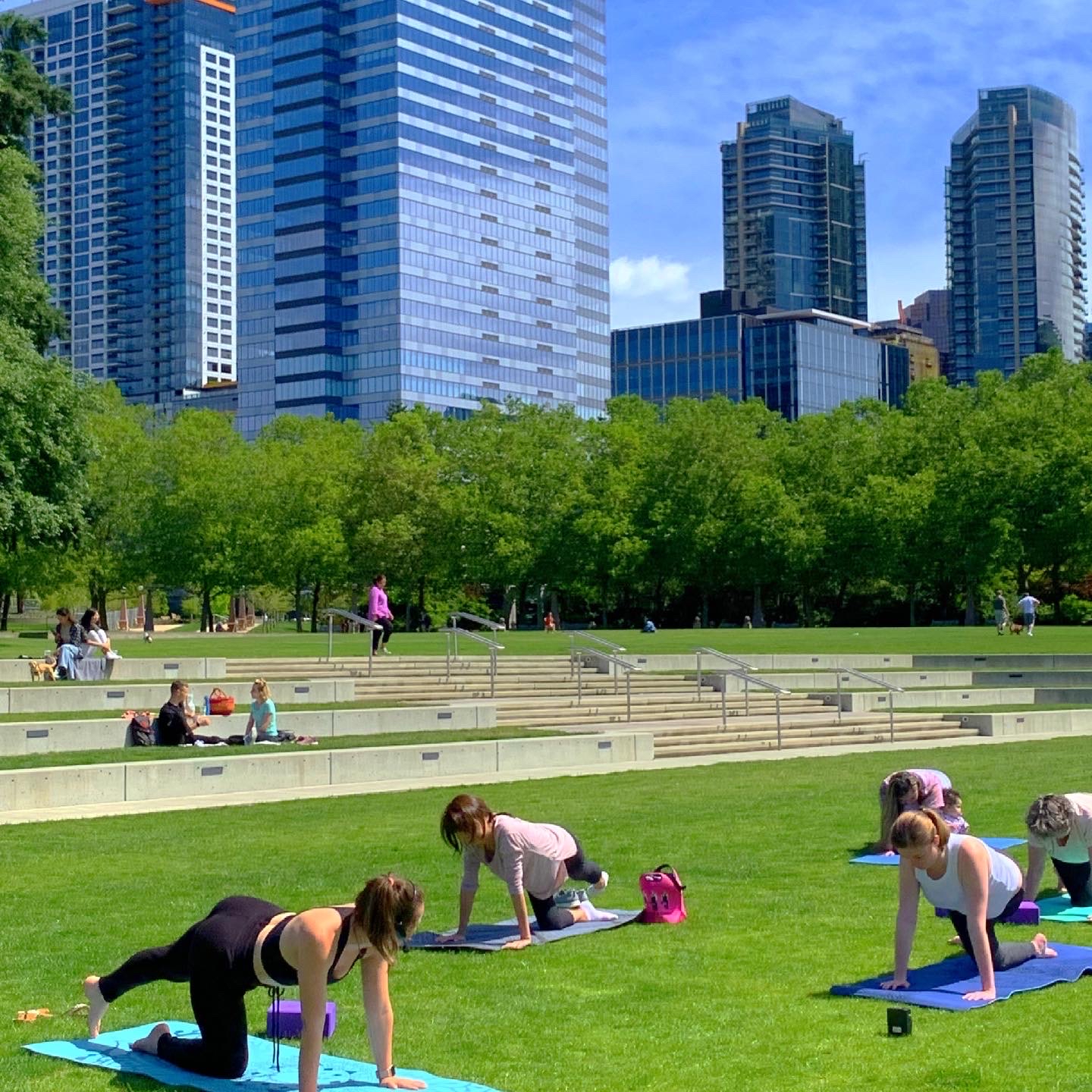 Downtown Bellevue Outdoor Yoga Class | Bellevue.com